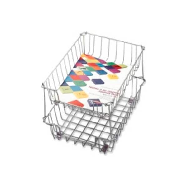 Fellowes Fellowes Wire Desk Tray Letter Size 10" x 14-1/8" x 3" Silver FEL60012 - main